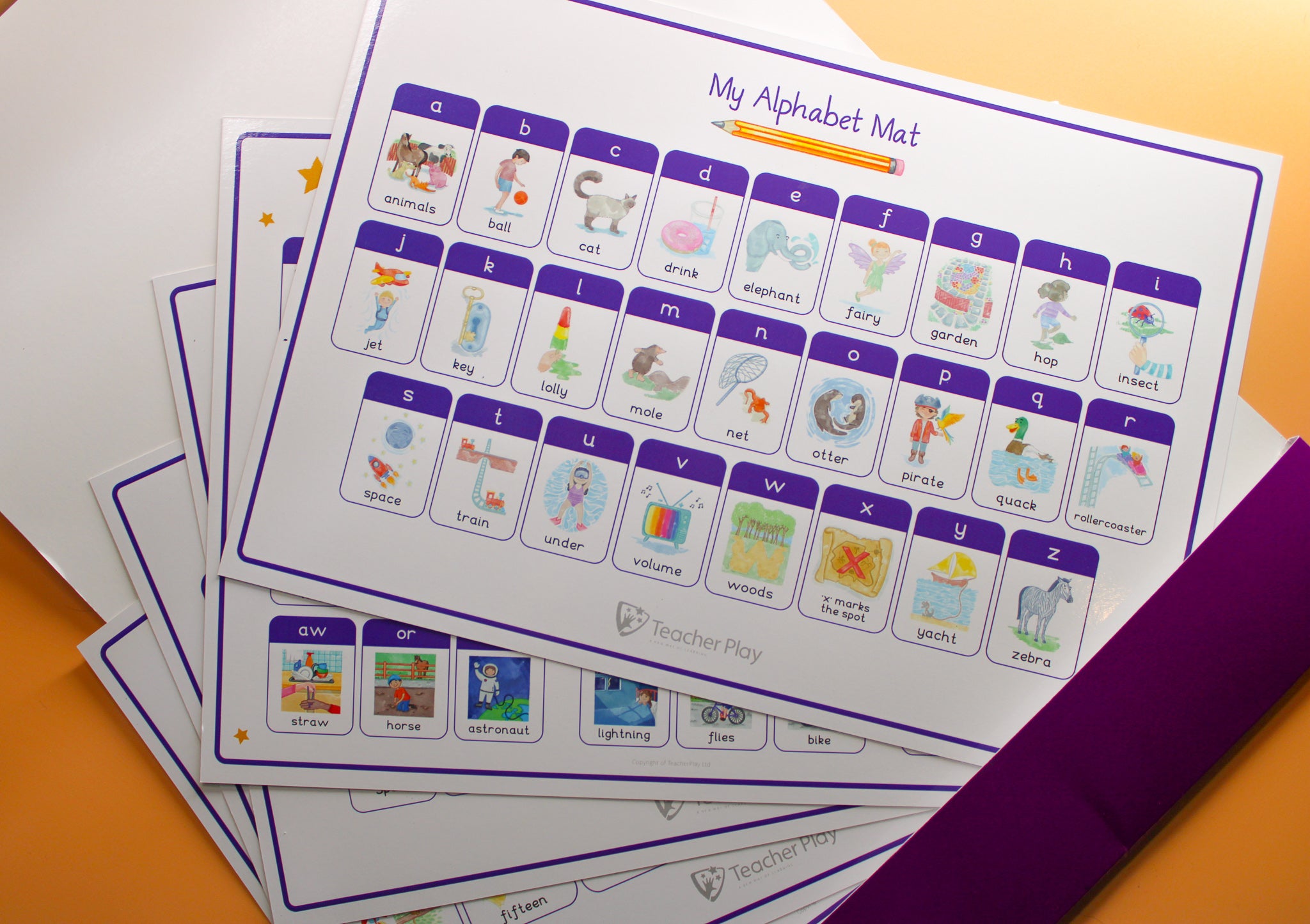 Polylearn Mat Wipeable Learning Mats | TeacherPlay